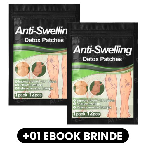 Anti - Swelling - Adesivos de Desintoxicação - Mania das CoisasAnti - Swelling - Adesivos de DesintoxicaçãoMania das Coisas