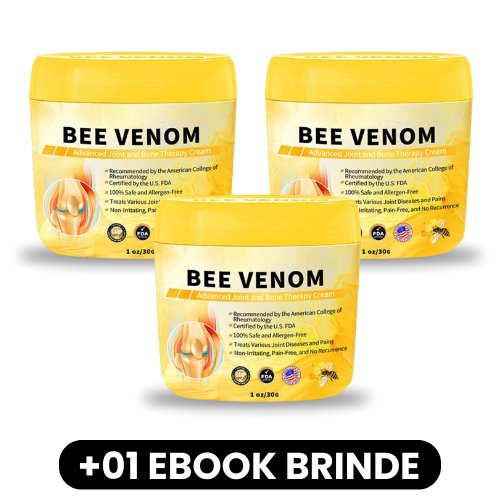 Bee Venom - Creme para Doenças Ortopédicas - Mania das CoisasBee Venom - Creme para Doenças OrtopédicasMania das Coisas