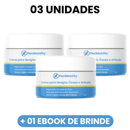 FlexiMobility™ - Creme para terapia Óssea e Articular - Mania das CoisasFlexiMobility™ - Creme para terapia Óssea e ArticularMania das Coisas