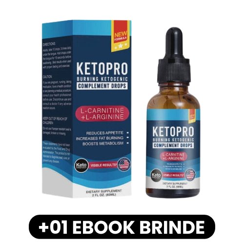 KETOPRO - Queima de Gotas de Complemento Cetogênico - Mania das CoisasKETOPRO - Queima de Gotas de Complemento CetogênicoMania das Coisas