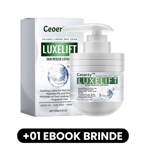 LuxeLift - Creme Corporal Firmador de Colágeno - Mania das CoisasLuxeLift - Creme Corporal Firmador de ColágenoMania das Coisas