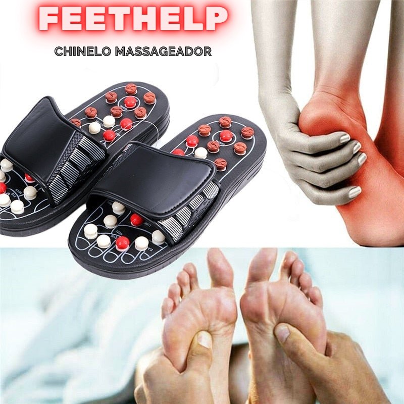 FeetHelp - Chinelo massageador - Mania das CoisasFeetHelp - Chinelo massageadorMania das Coisas